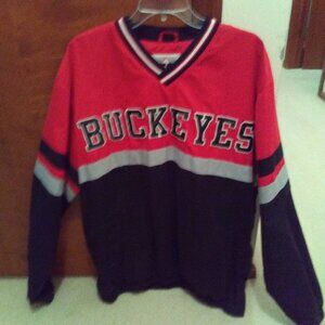 Ohio State Buckeyes fully lined pullover windbreaker jacket by 58 Sports -size L